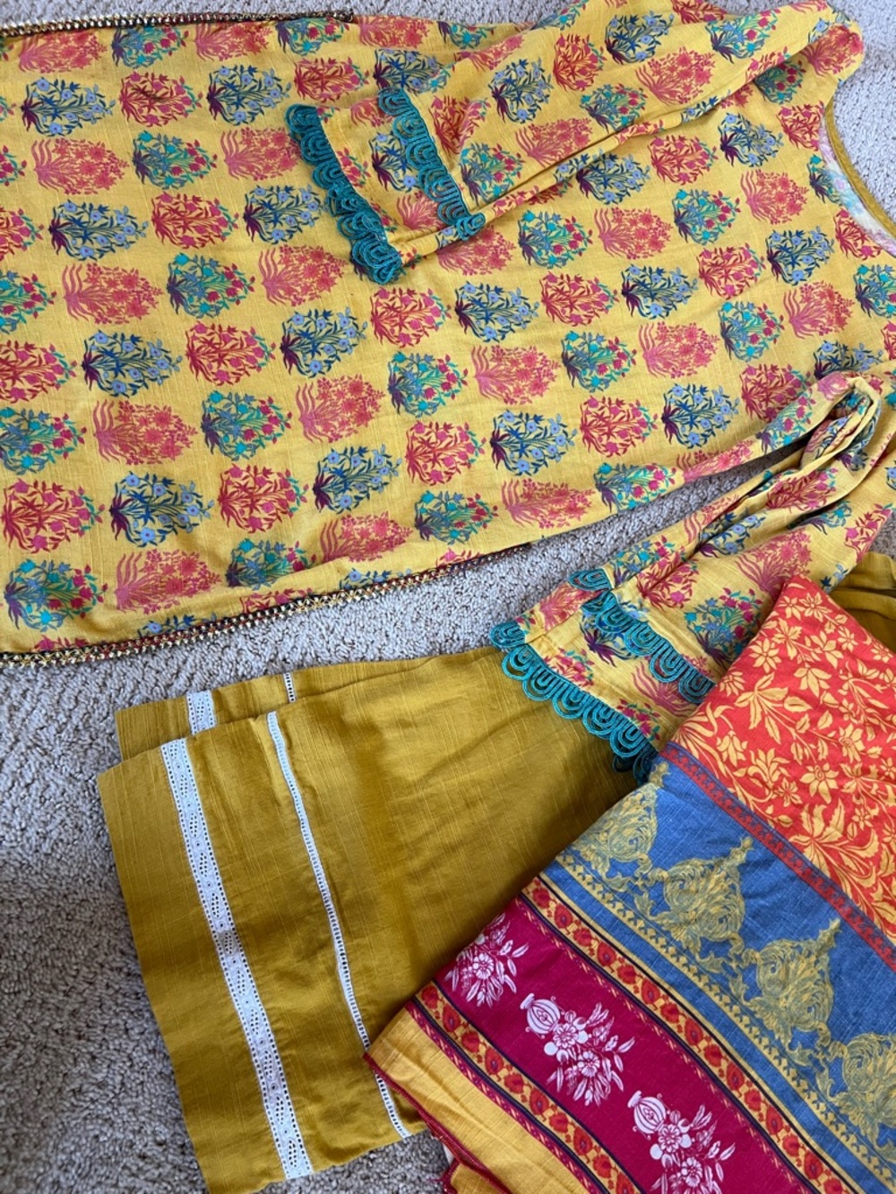 Indian Pakistani dress Khaddar 3 piece - Picture 5 of 5